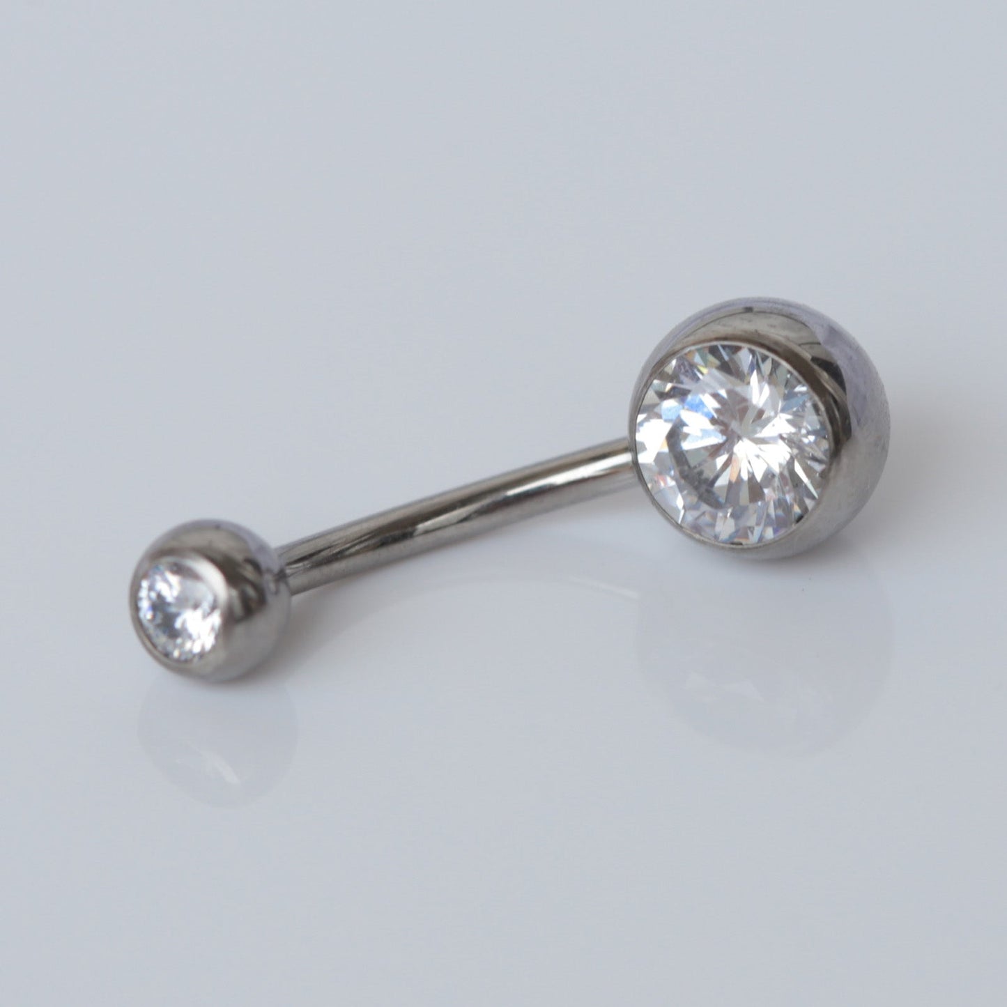 14G ASTM F136 Titanium High Polished Belly Button Ring