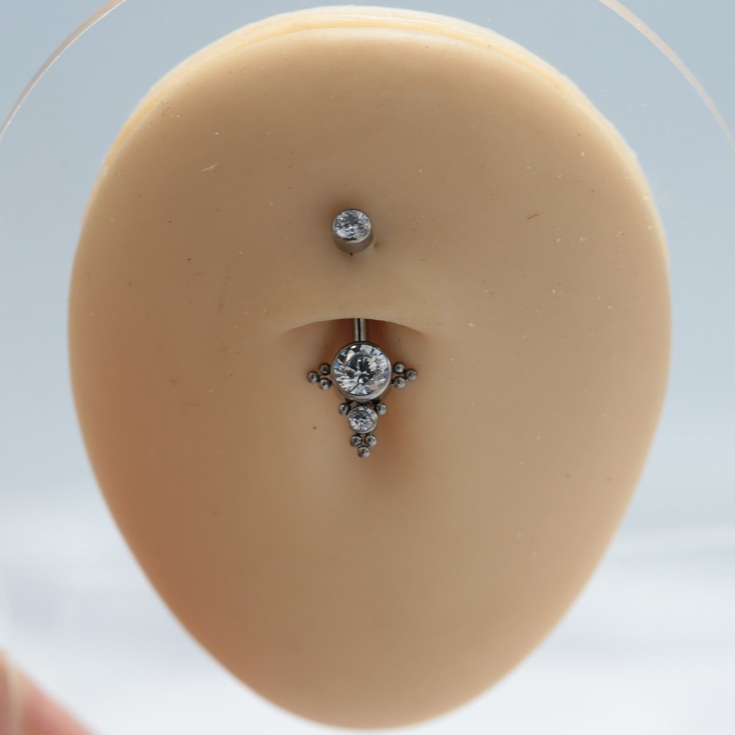 14G ASTM F136 Titanium Internal Thread Belly Button Ring