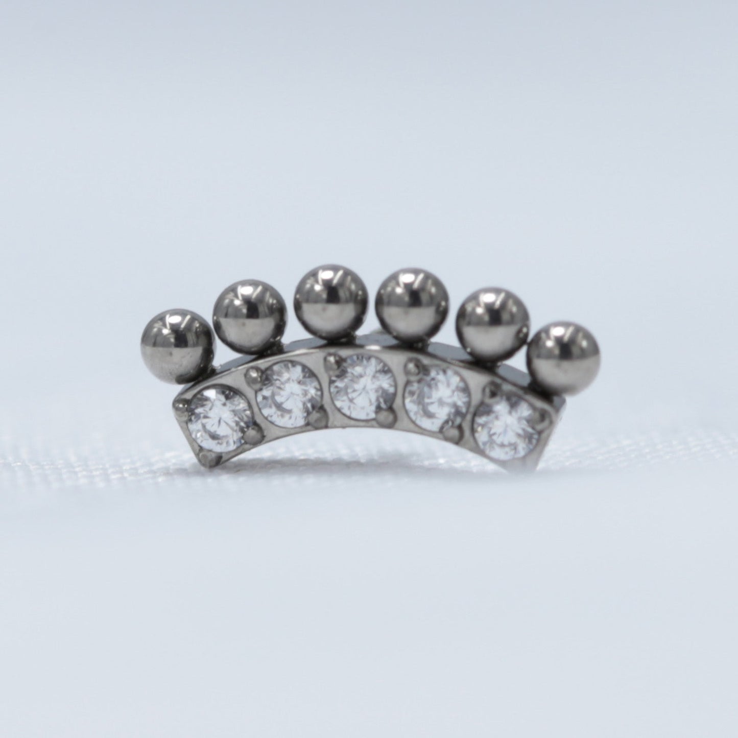 16G ASTM F136 Titanium Labret Stud Internal Threaded