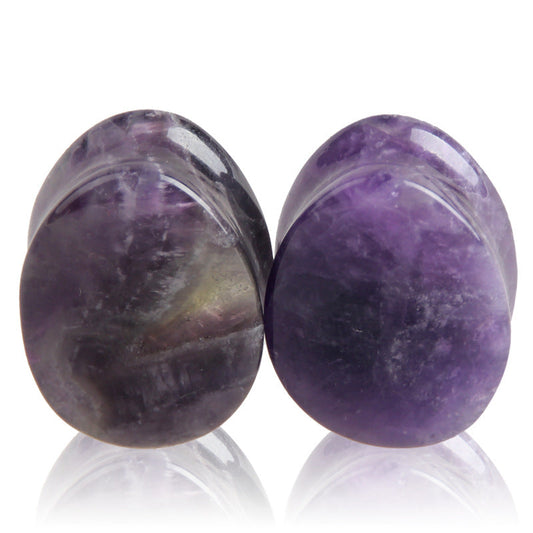 Amethyst Stone Ear Plugs