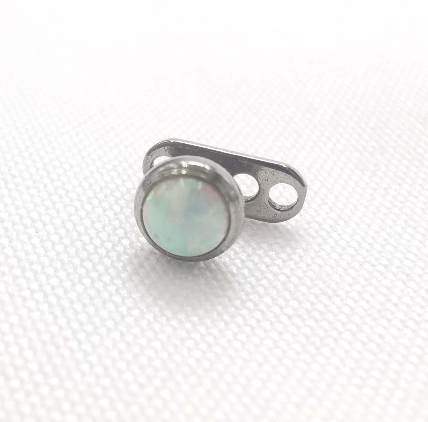 14G ASTM F136 Titanium Micro Dermal Opal Piercing Jewelry