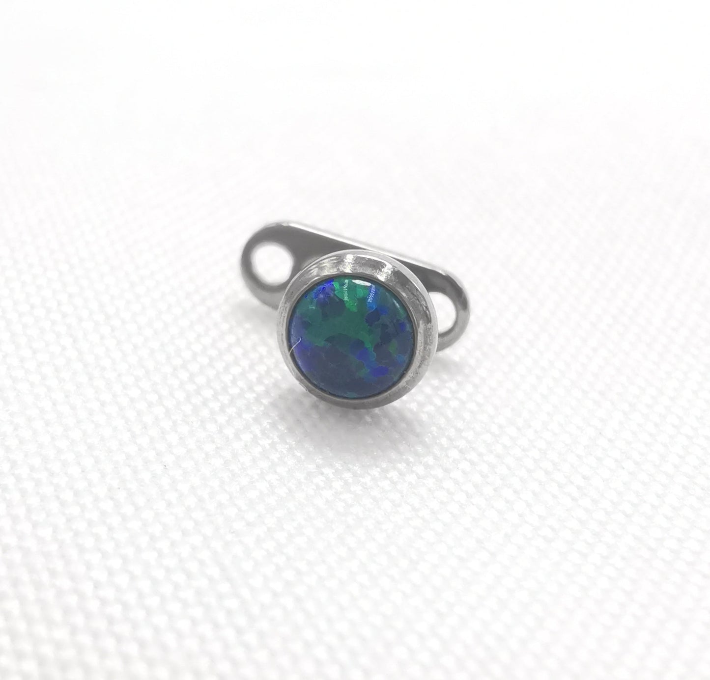 14G ASTM F136 Titanium Micro Dermal Opal Piercing Jewelry