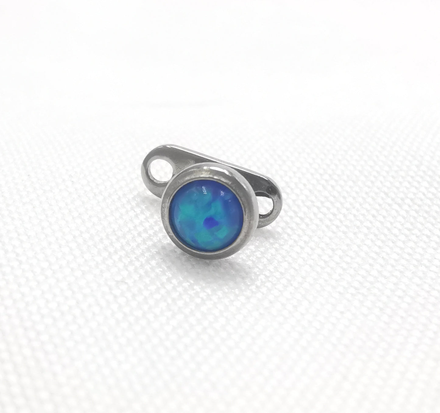 14G ASTM F136 Titanium Micro Dermal Opal Piercing Jewelry