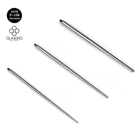 16G 14G Titanium ASTM F136 Piercing Tools Internal Threaded Insertion Taper