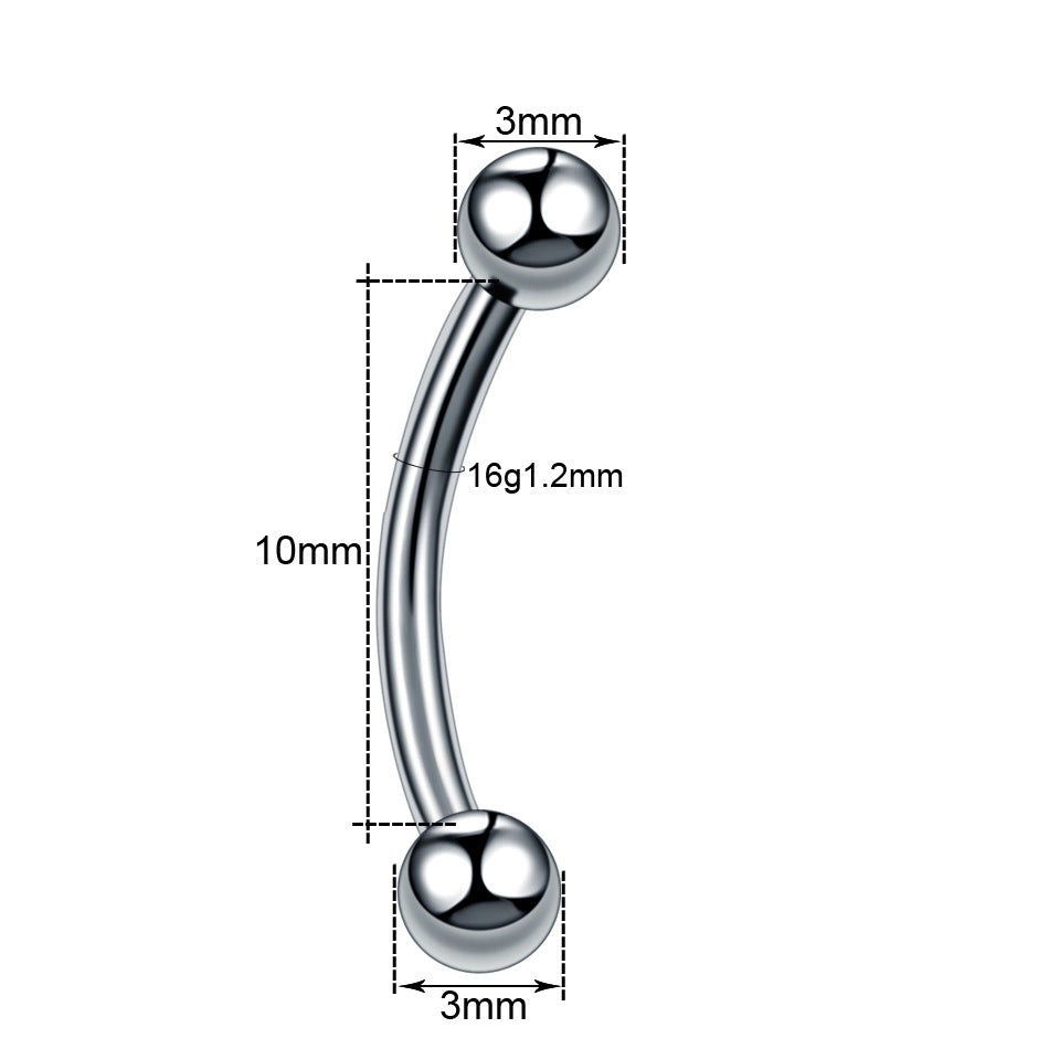 16G G23 Titanium Classic Curved Barbell