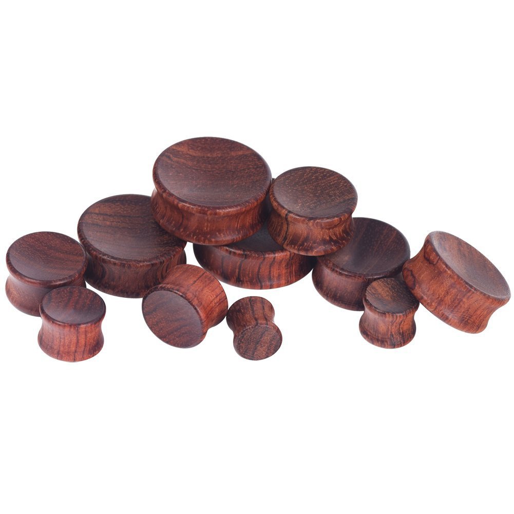 All Size Wooden Red Wood Ear Plugs